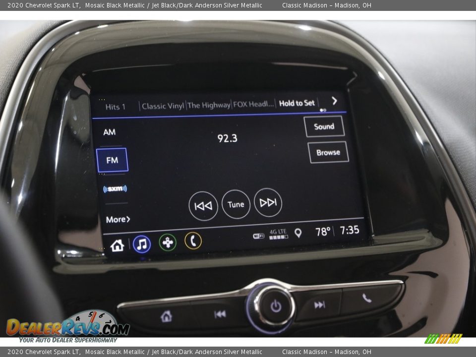 2020 Chevrolet Spark LT Mosaic Black Metallic / Jet Black/Dark Anderson Silver Metallic Photo #10