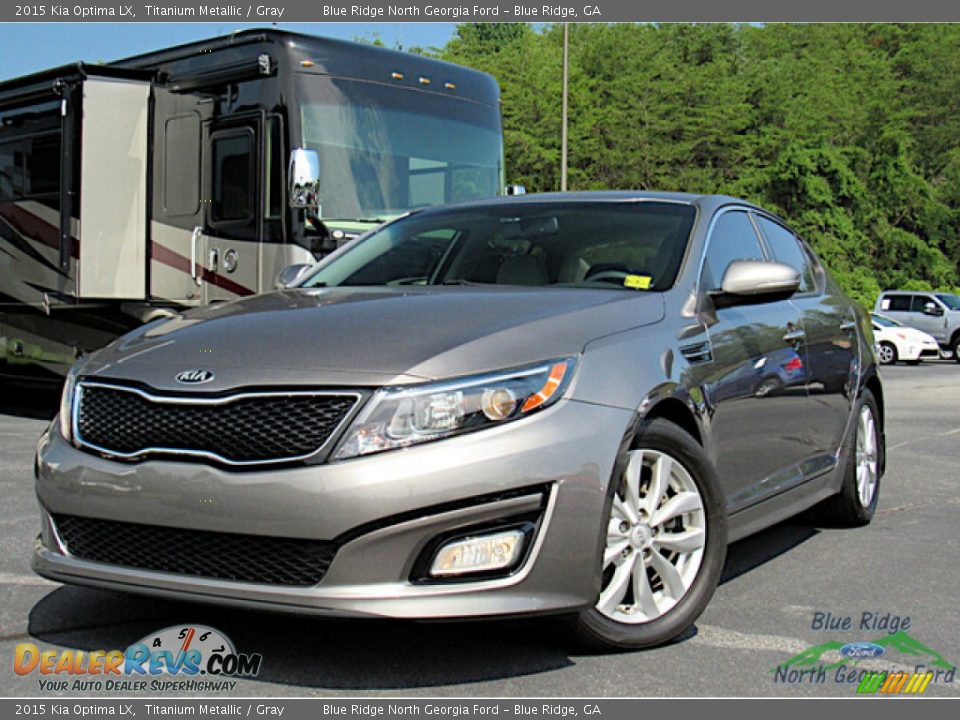 2015 Kia Optima LX Titanium Metallic / Gray Photo #1