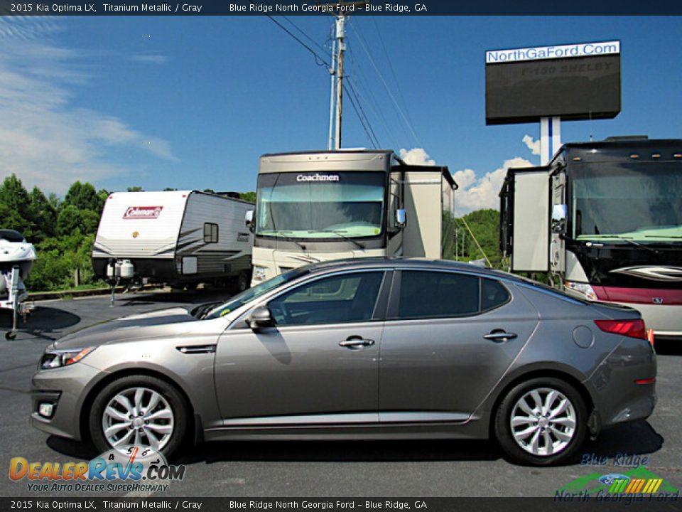2015 Kia Optima LX Titanium Metallic / Gray Photo #2