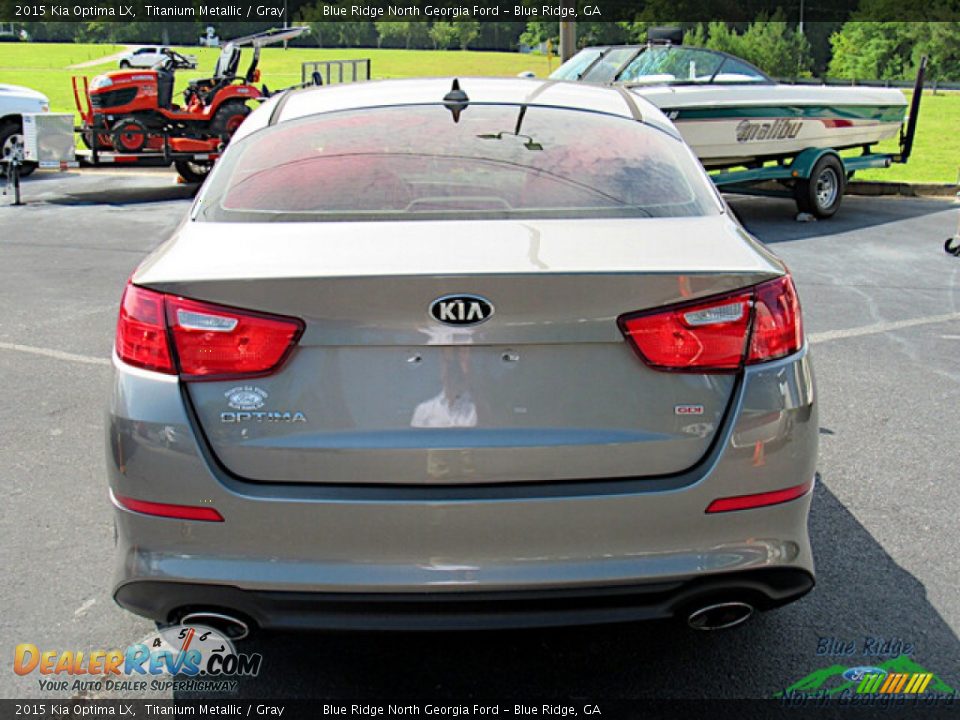 2015 Kia Optima LX Titanium Metallic / Gray Photo #4