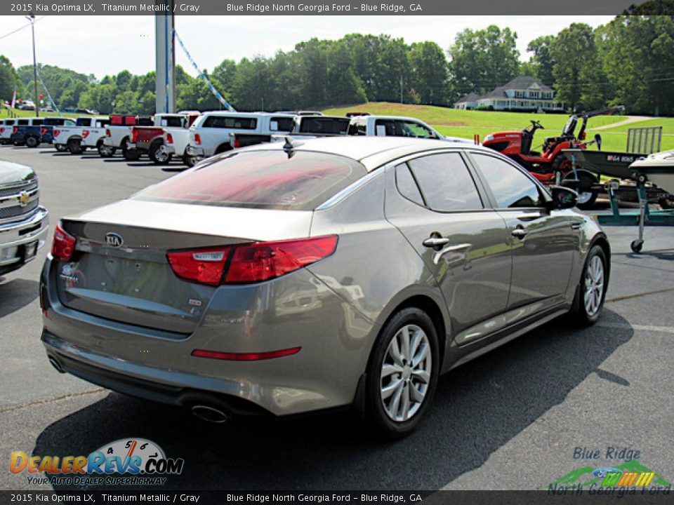 2015 Kia Optima LX Titanium Metallic / Gray Photo #5