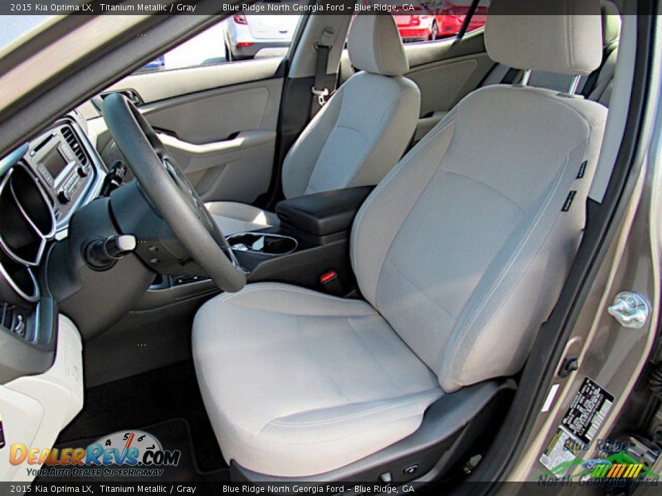 2015 Kia Optima LX Titanium Metallic / Gray Photo #11