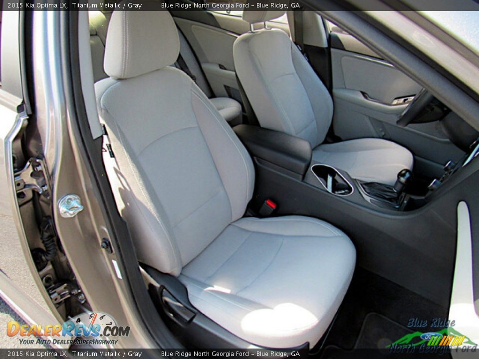 2015 Kia Optima LX Titanium Metallic / Gray Photo #12