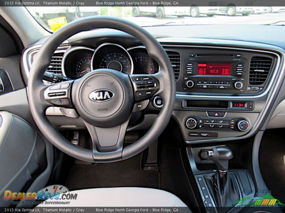 2015 Kia Optima LX Titanium Metallic / Gray Photo #15