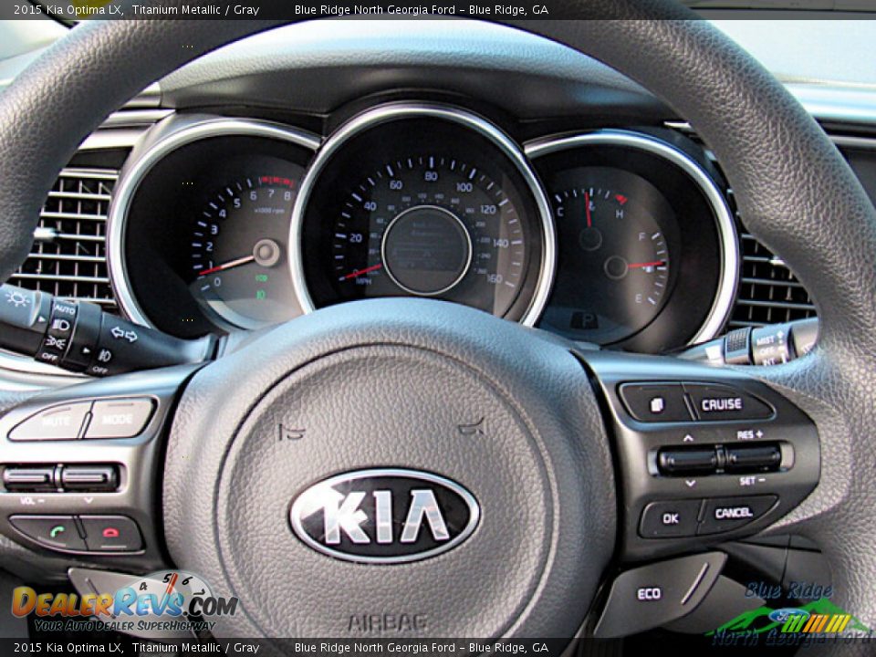 2015 Kia Optima LX Titanium Metallic / Gray Photo #18