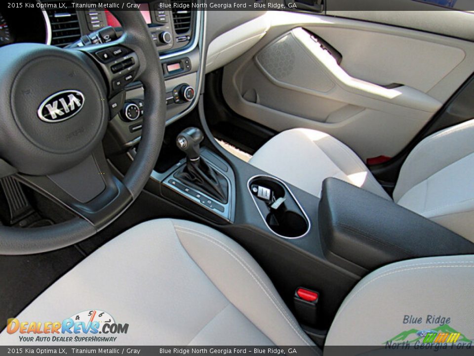 2015 Kia Optima LX Titanium Metallic / Gray Photo #22