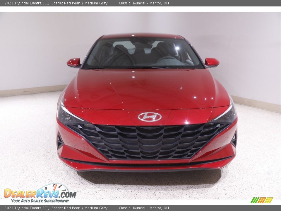 2021 Hyundai Elantra SEL Scarlet Red Pearl / Medium Gray Photo #2