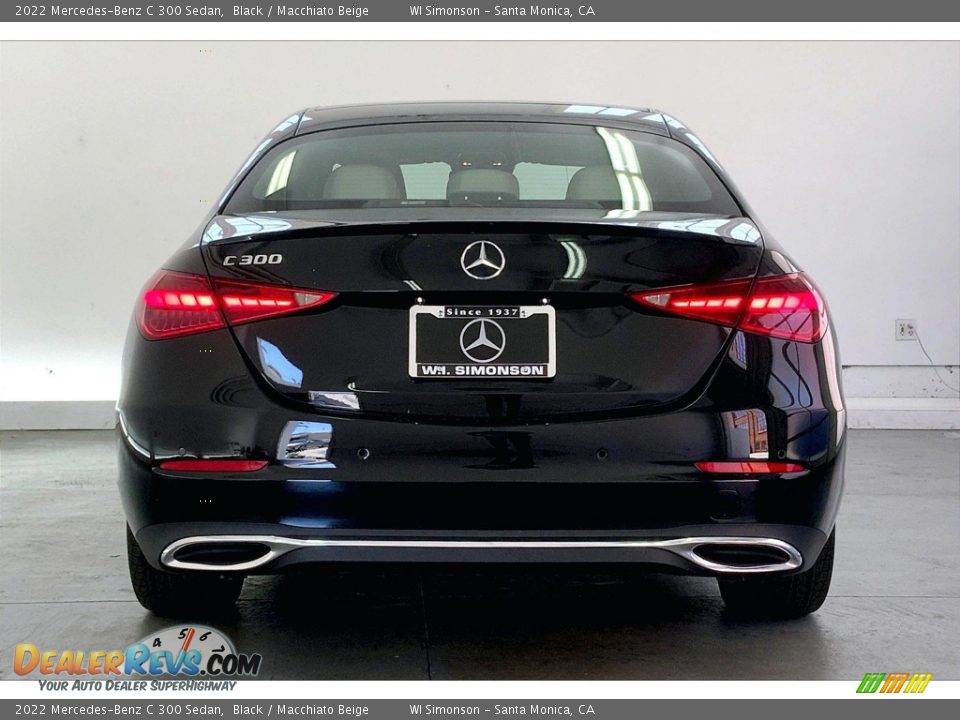 2022 Mercedes-Benz C 300 Sedan Black / Macchiato Beige Photo #3