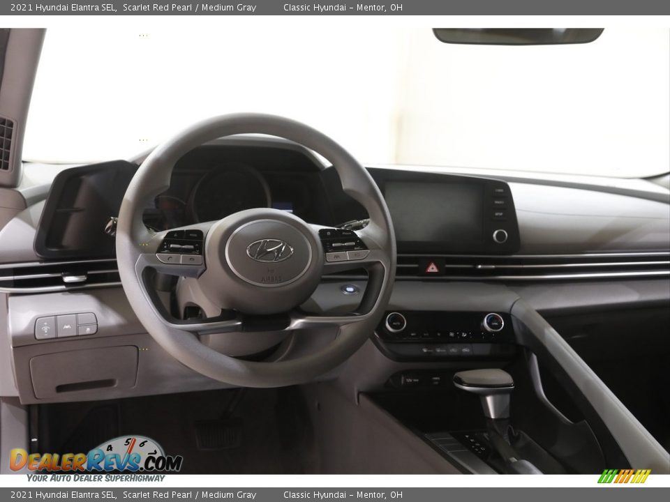 2021 Hyundai Elantra SEL Scarlet Red Pearl / Medium Gray Photo #6