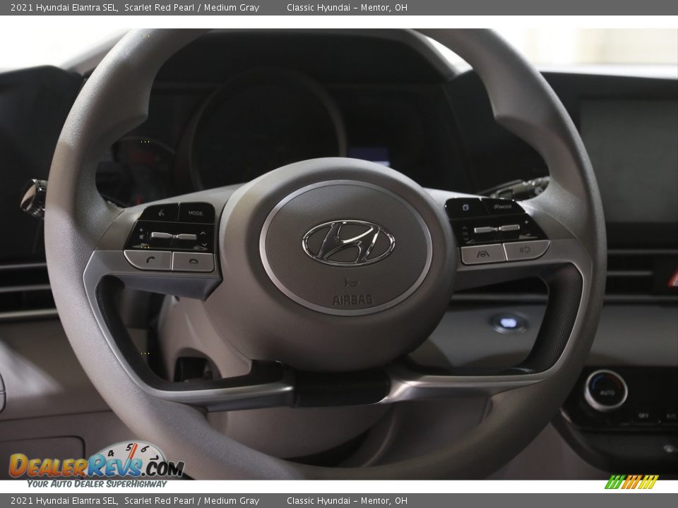 2021 Hyundai Elantra SEL Scarlet Red Pearl / Medium Gray Photo #7