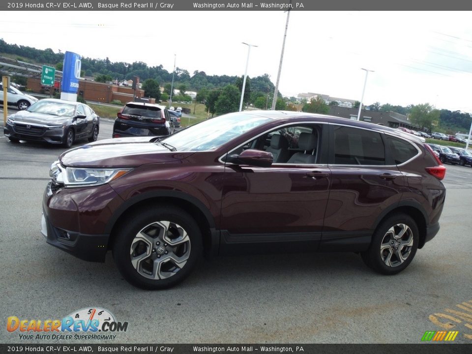 2019 Honda CR-V EX-L AWD Basque Red Pearl II / Gray Photo #7