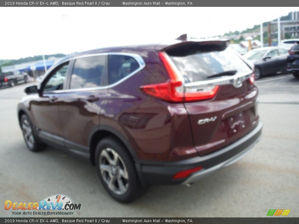 2019 Honda CR-V EX-L AWD Basque Red Pearl II / Gray Photo #8