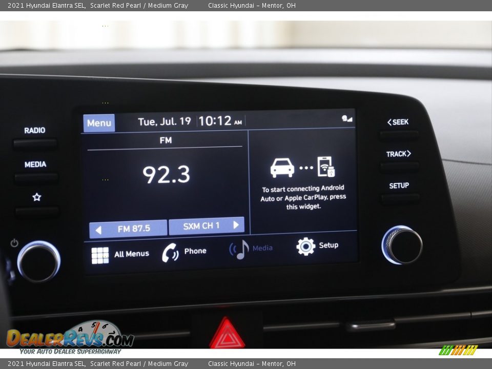 2021 Hyundai Elantra SEL Scarlet Red Pearl / Medium Gray Photo #10