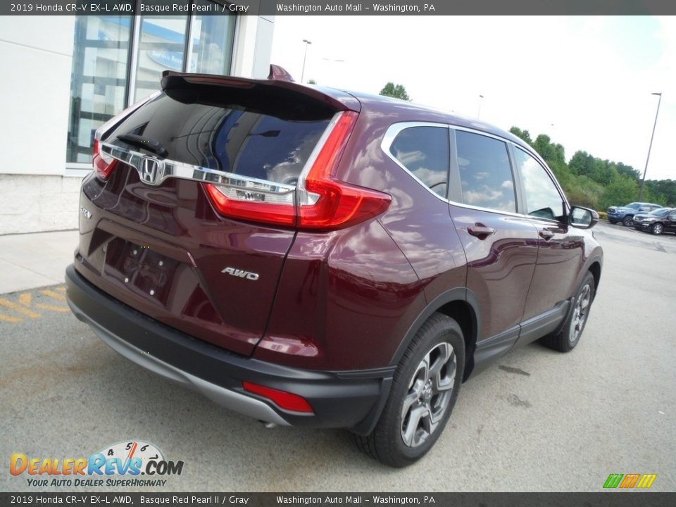 2019 Honda CR-V EX-L AWD Basque Red Pearl II / Gray Photo #10