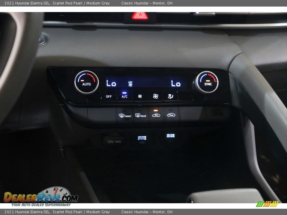 2021 Hyundai Elantra SEL Scarlet Red Pearl / Medium Gray Photo #12