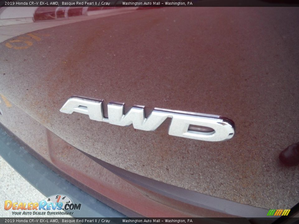 2019 Honda CR-V EX-L AWD Basque Red Pearl II / Gray Photo #11
