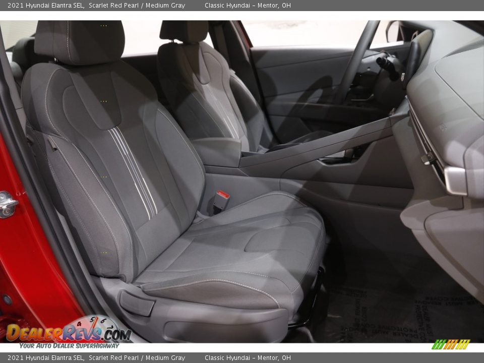 2021 Hyundai Elantra SEL Scarlet Red Pearl / Medium Gray Photo #14