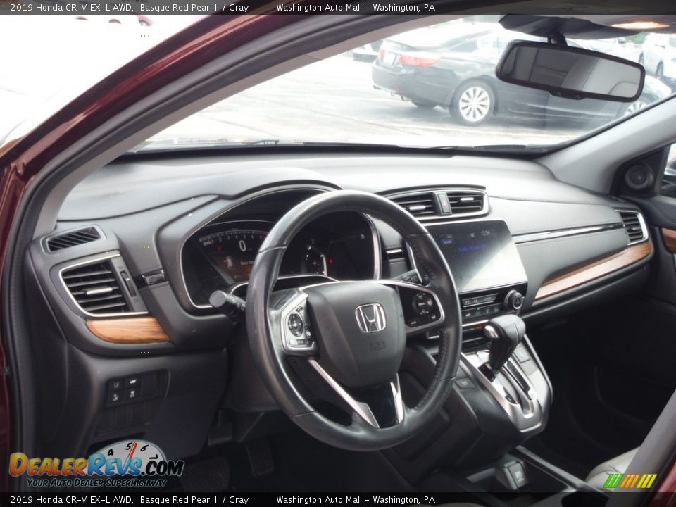 2019 Honda CR-V EX-L AWD Basque Red Pearl II / Gray Photo #13