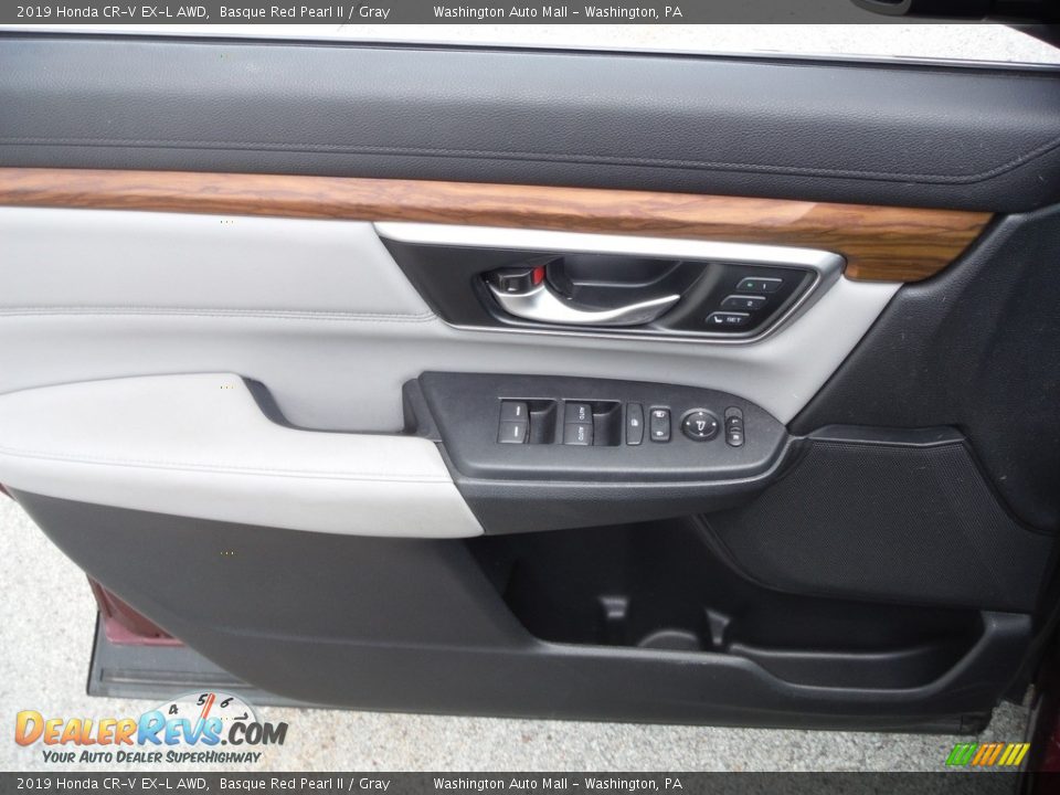 2019 Honda CR-V EX-L AWD Basque Red Pearl II / Gray Photo #17