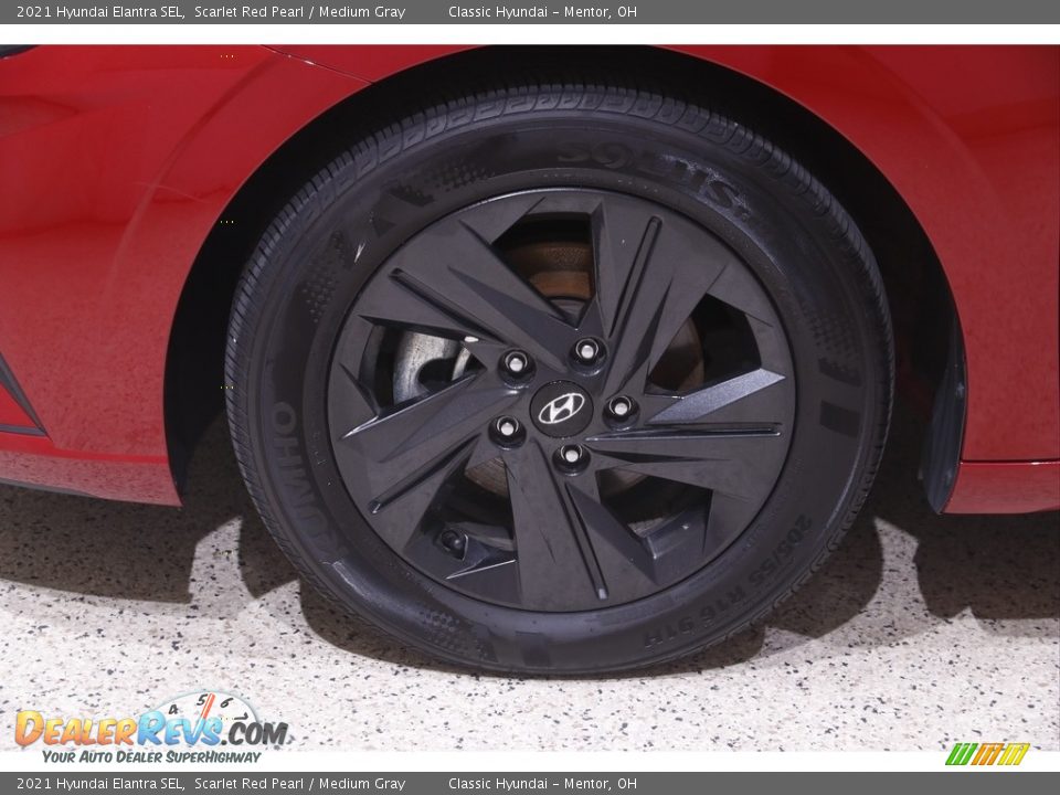 2021 Hyundai Elantra SEL Scarlet Red Pearl / Medium Gray Photo #20