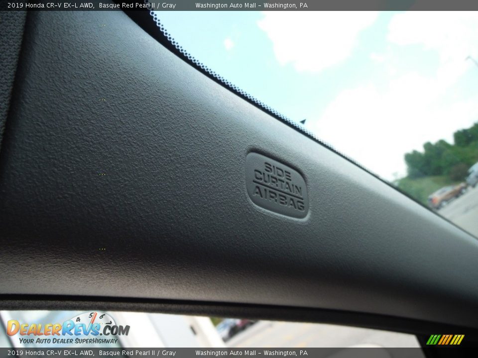 2019 Honda CR-V EX-L AWD Basque Red Pearl II / Gray Photo #19