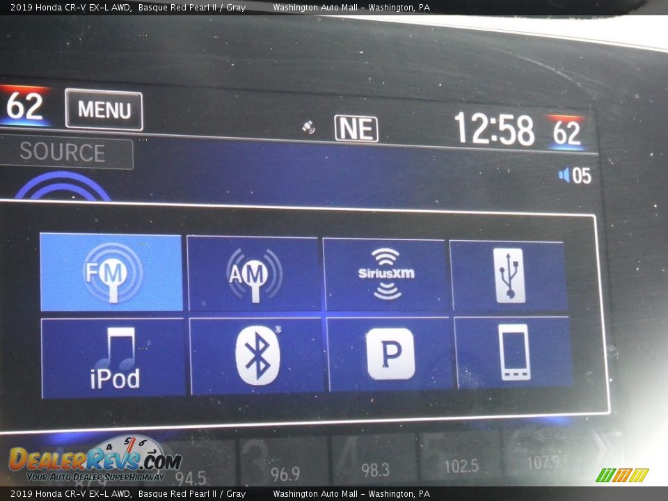 2019 Honda CR-V EX-L AWD Basque Red Pearl II / Gray Photo #21