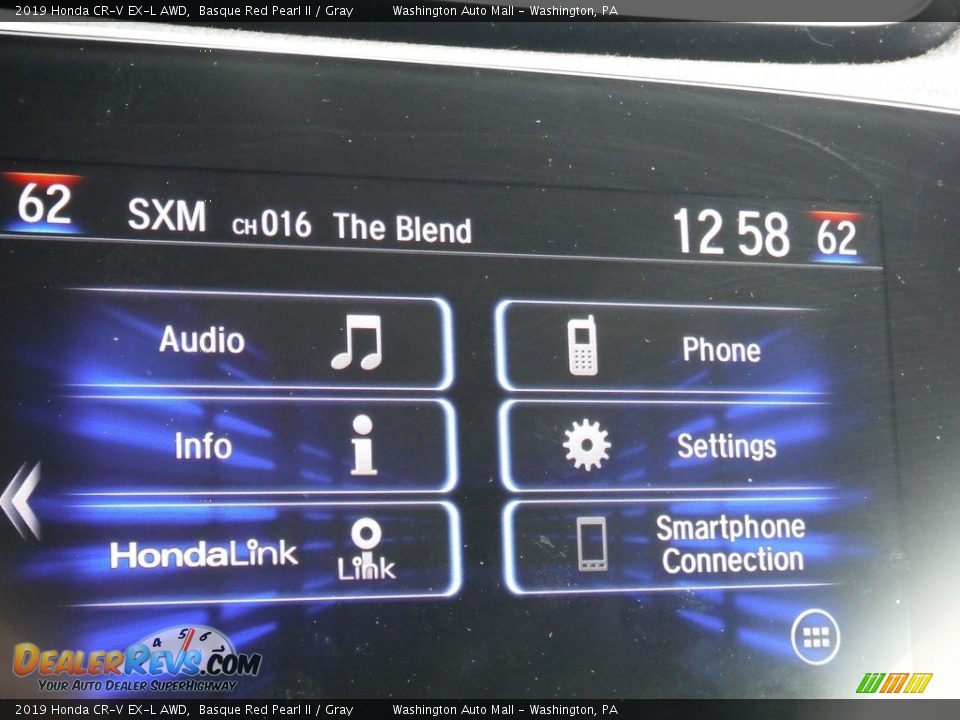 2019 Honda CR-V EX-L AWD Basque Red Pearl II / Gray Photo #22