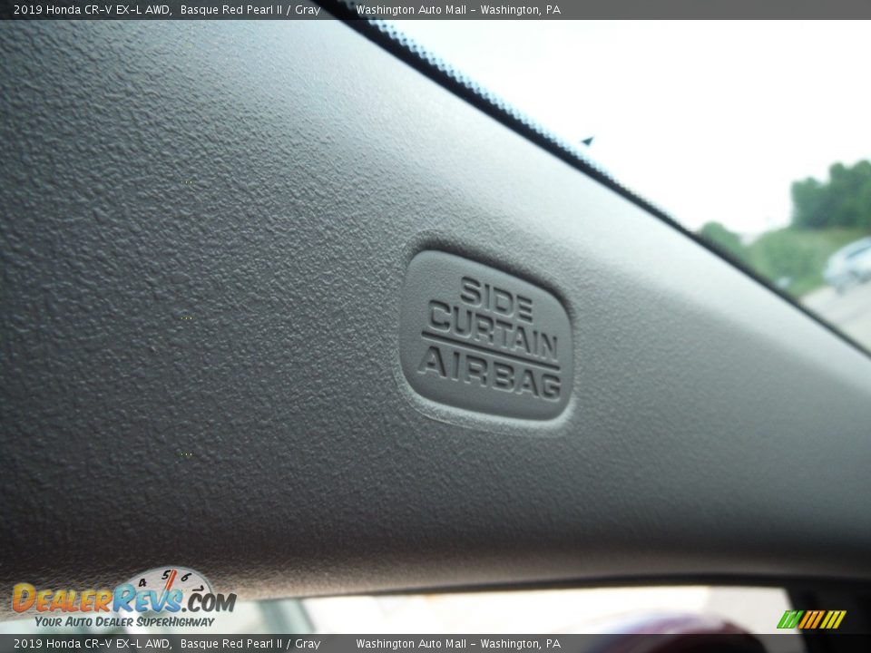 2019 Honda CR-V EX-L AWD Basque Red Pearl II / Gray Photo #28
