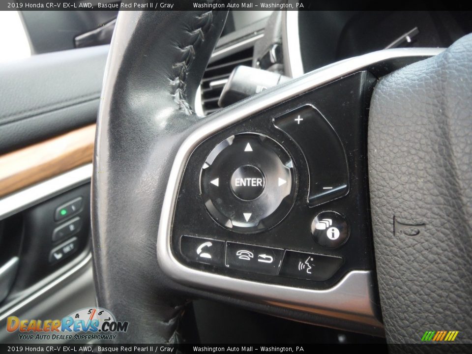 2019 Honda CR-V EX-L AWD Basque Red Pearl II / Gray Photo #29