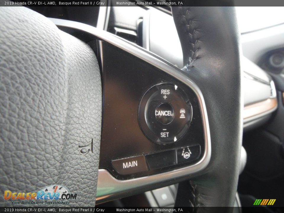 2019 Honda CR-V EX-L AWD Basque Red Pearl II / Gray Photo #30