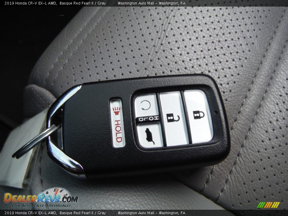 2019 Honda CR-V EX-L AWD Basque Red Pearl II / Gray Photo #31