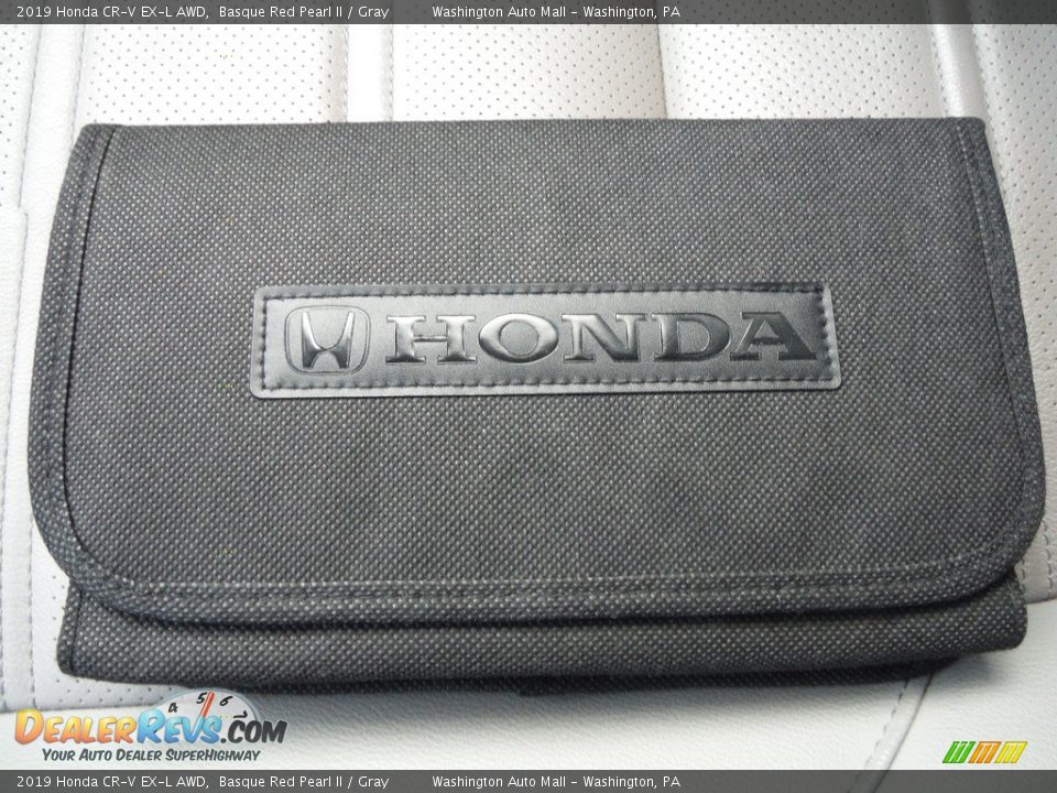 2019 Honda CR-V EX-L AWD Basque Red Pearl II / Gray Photo #35