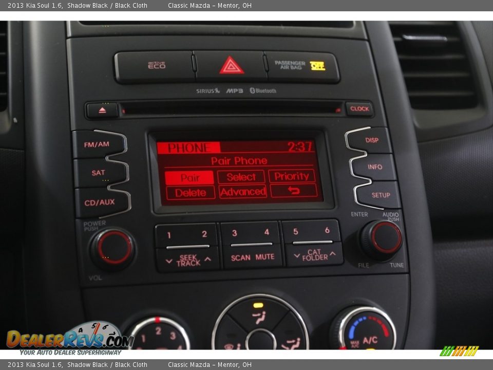 2013 Kia Soul 1.6 Shadow Black / Black Cloth Photo #10