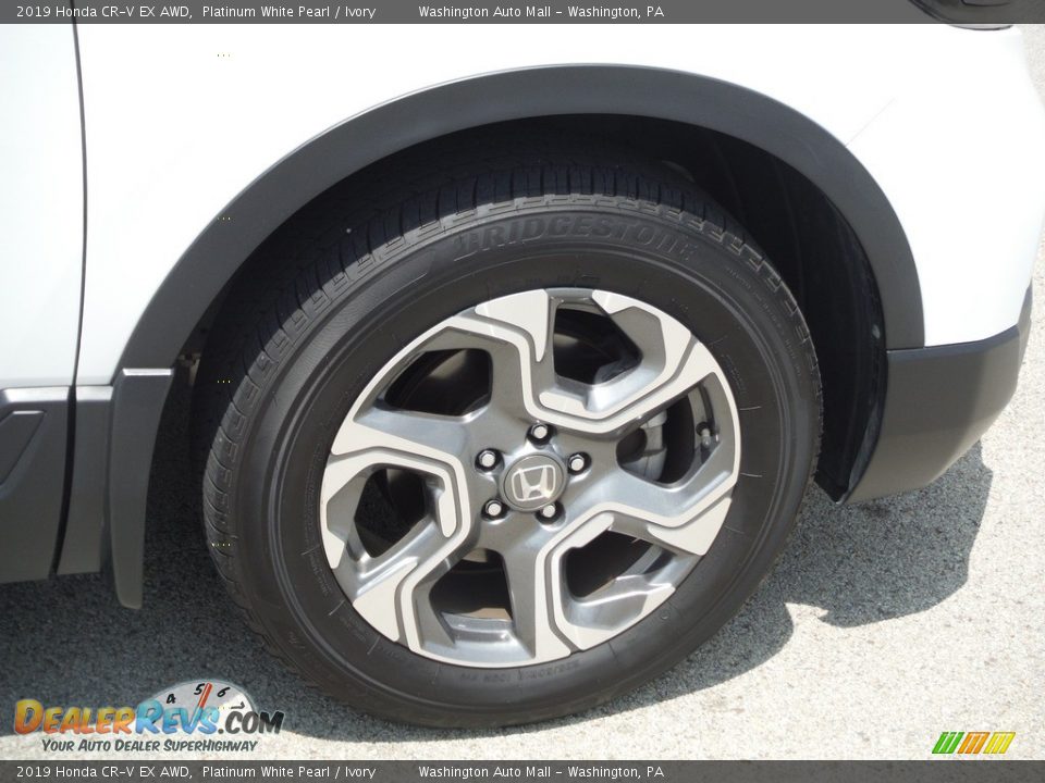 2019 Honda CR-V EX AWD Platinum White Pearl / Ivory Photo #3