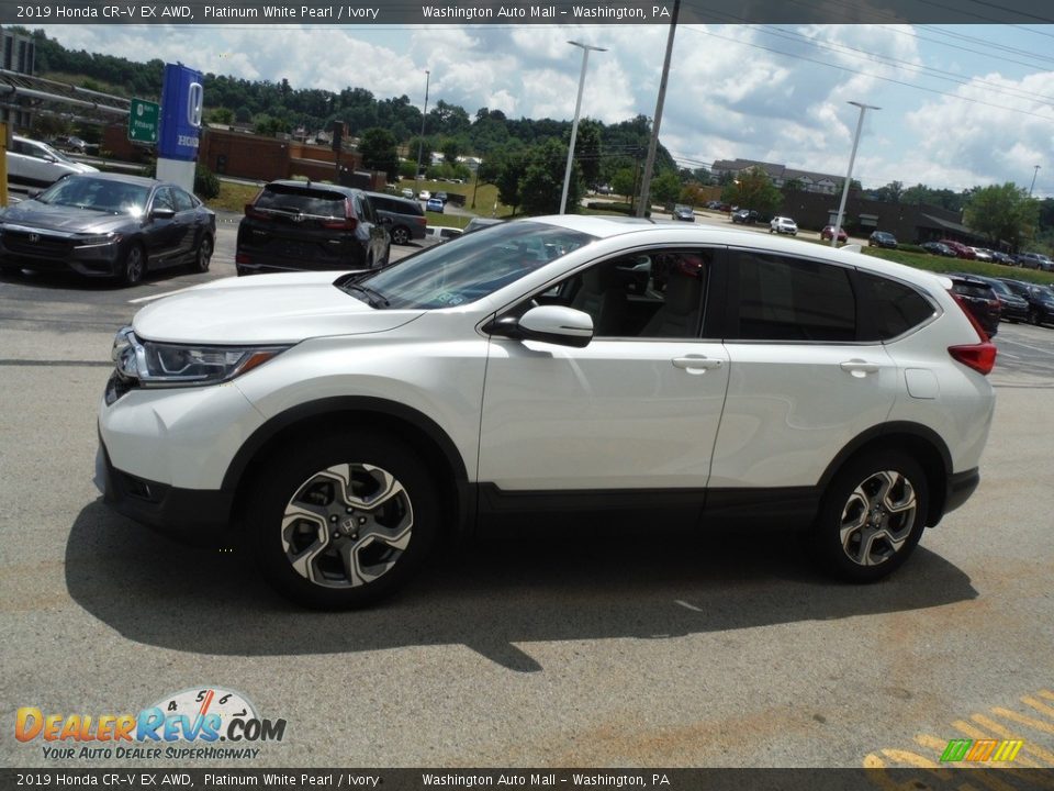 2019 Honda CR-V EX AWD Platinum White Pearl / Ivory Photo #7