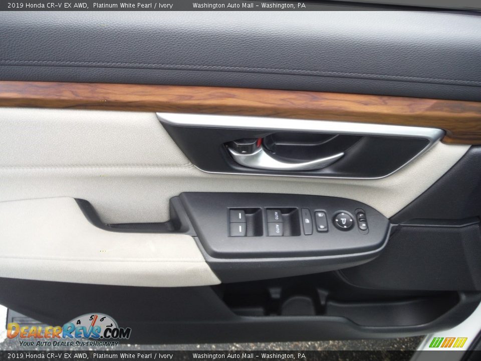 2019 Honda CR-V EX AWD Platinum White Pearl / Ivory Photo #13