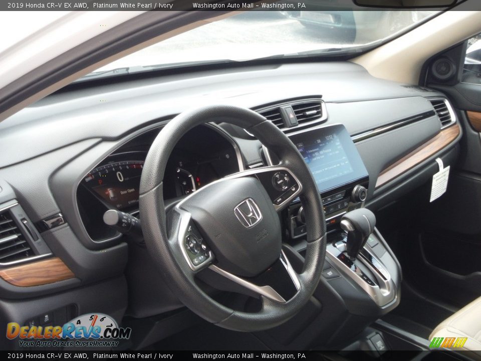 2019 Honda CR-V EX AWD Platinum White Pearl / Ivory Photo #14