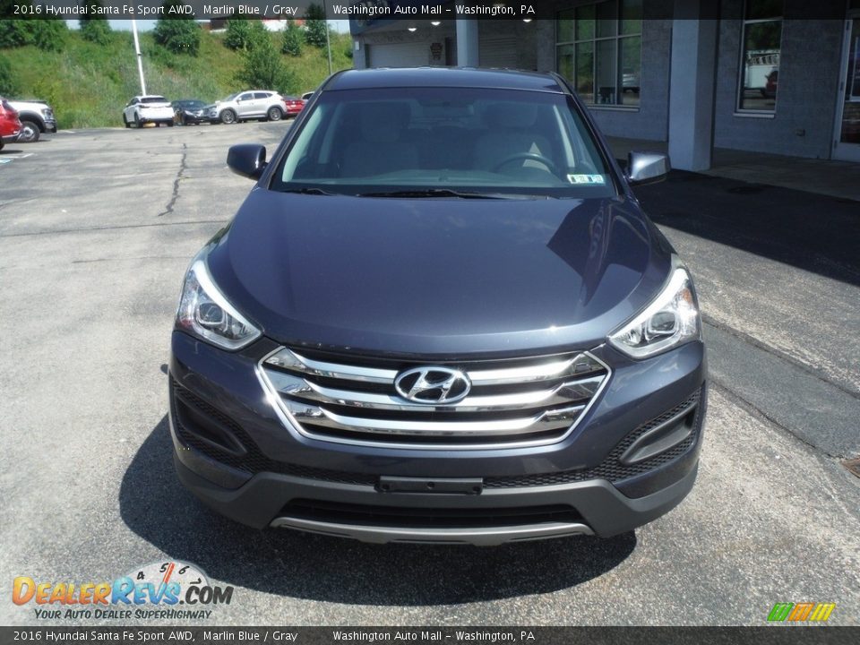 2016 Hyundai Santa Fe Sport AWD Marlin Blue / Gray Photo #4