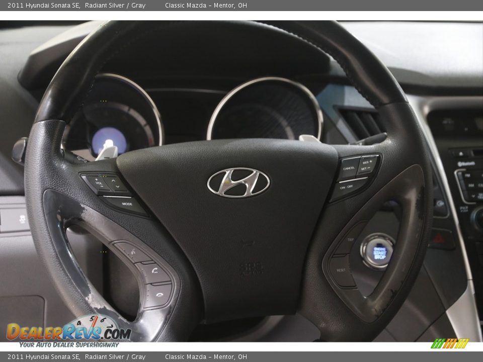 2011 Hyundai Sonata SE Radiant Silver / Gray Photo #7