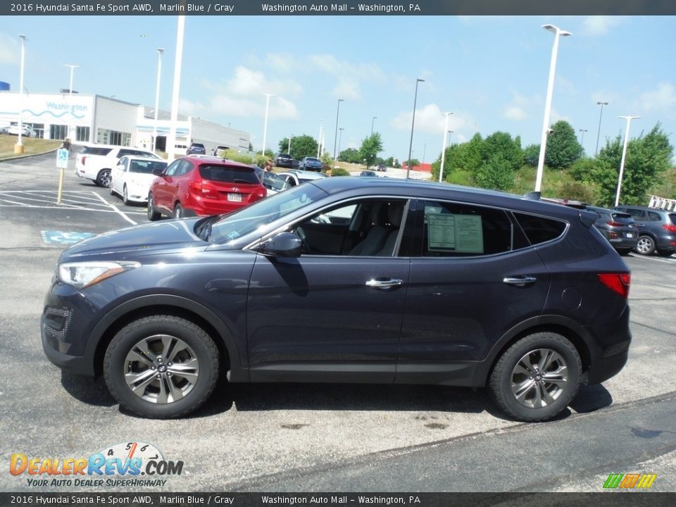 2016 Hyundai Santa Fe Sport AWD Marlin Blue / Gray Photo #6