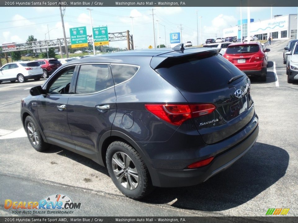 2016 Hyundai Santa Fe Sport AWD Marlin Blue / Gray Photo #7