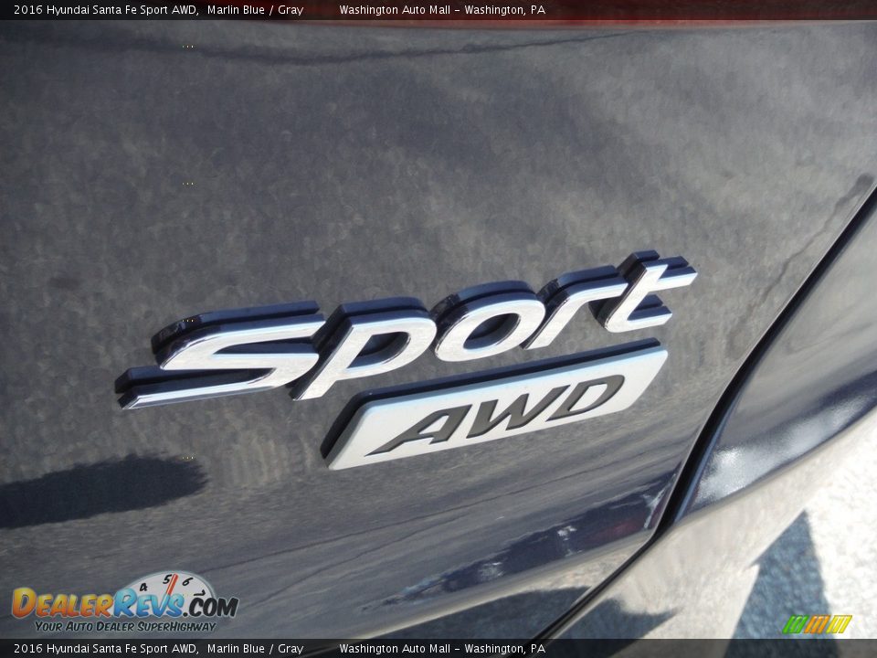 2016 Hyundai Santa Fe Sport AWD Marlin Blue / Gray Photo #8
