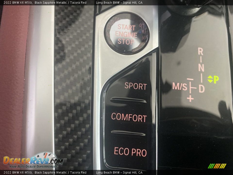 2022 BMW X6 M50i Black Sapphire Metallic / Tacora Red Photo #23