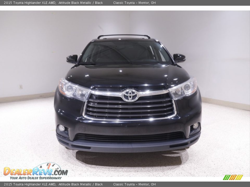 2015 Toyota Highlander XLE AWD Attitude Black Metallic / Black Photo #2