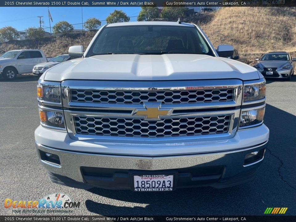 2015 Chevrolet Silverado 1500 LT Double Cab Summit White / Dark Ash/Jet Black Photo #2