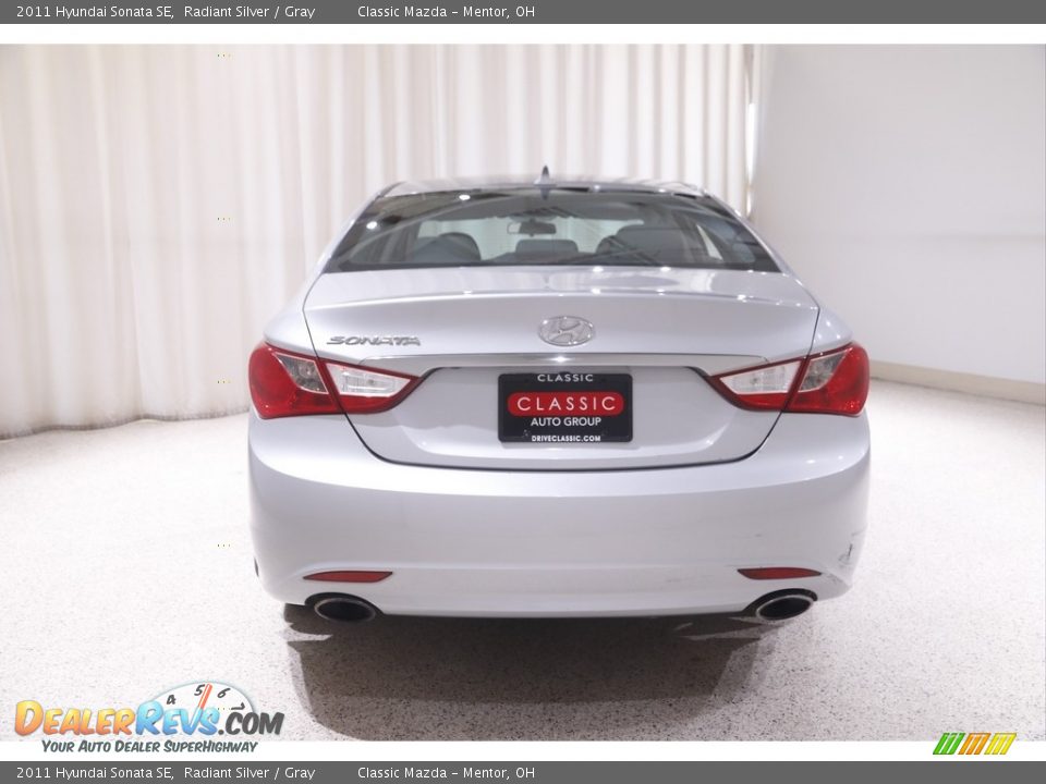 2011 Hyundai Sonata SE Radiant Silver / Gray Photo #15