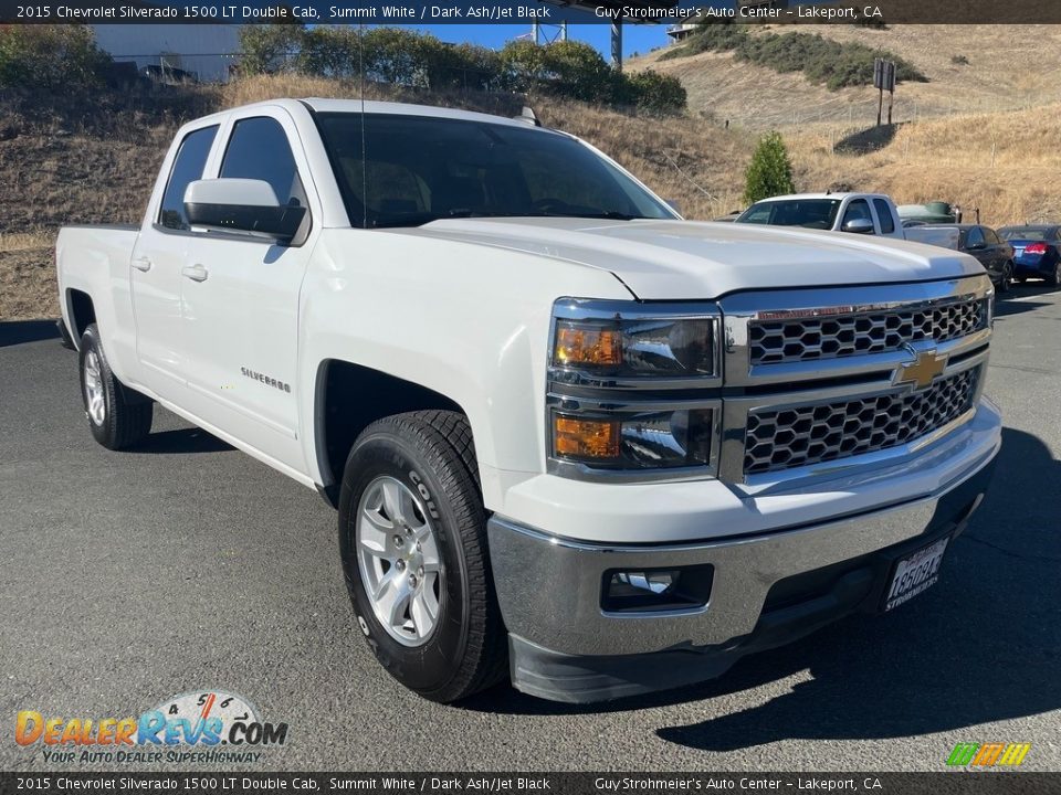 2015 Chevrolet Silverado 1500 LT Double Cab Summit White / Dark Ash/Jet Black Photo #3