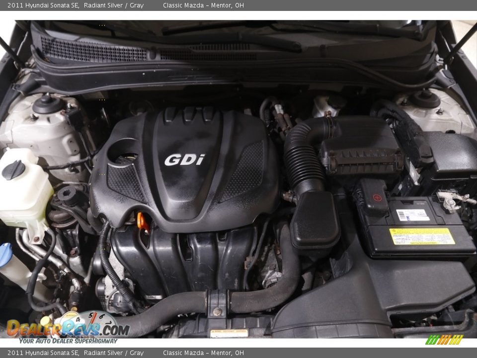 2011 Hyundai Sonata SE Radiant Silver / Gray Photo #16