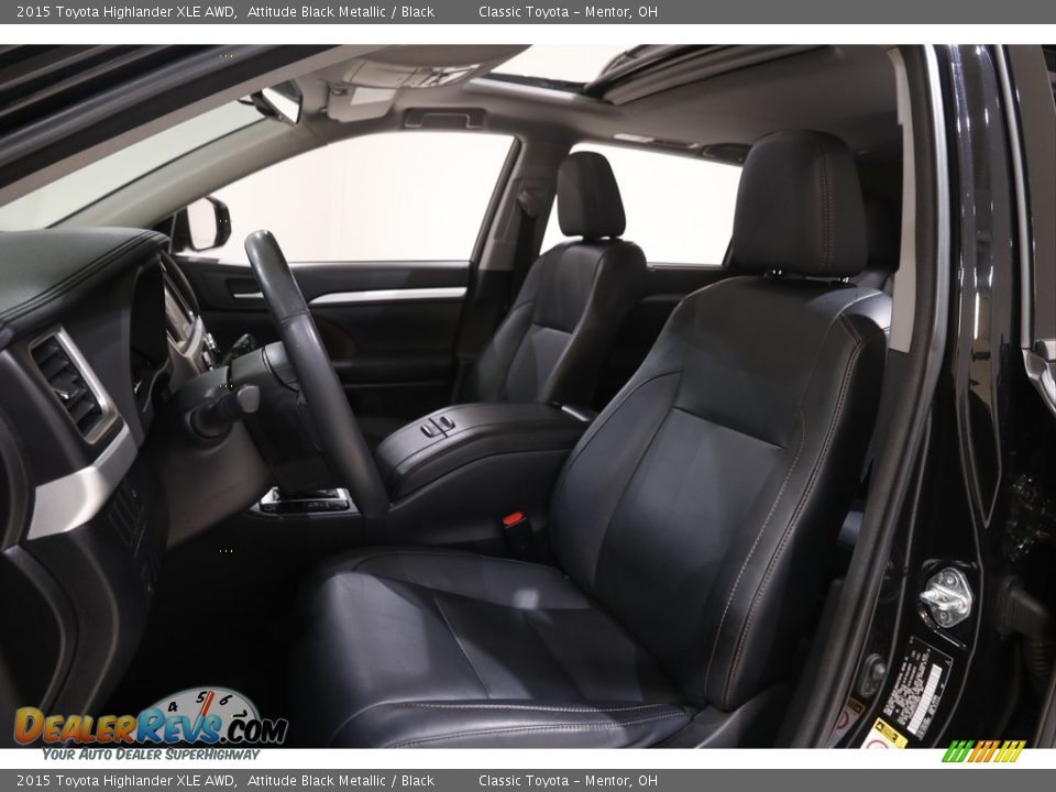 2015 Toyota Highlander XLE AWD Attitude Black Metallic / Black Photo #5