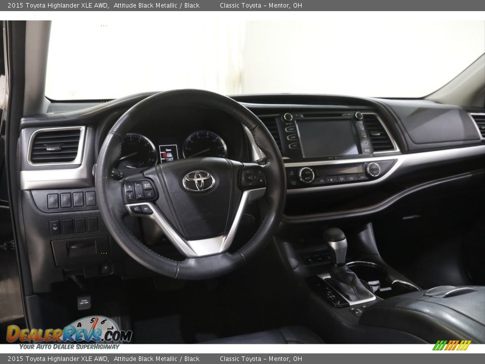 2015 Toyota Highlander XLE AWD Attitude Black Metallic / Black Photo #6
